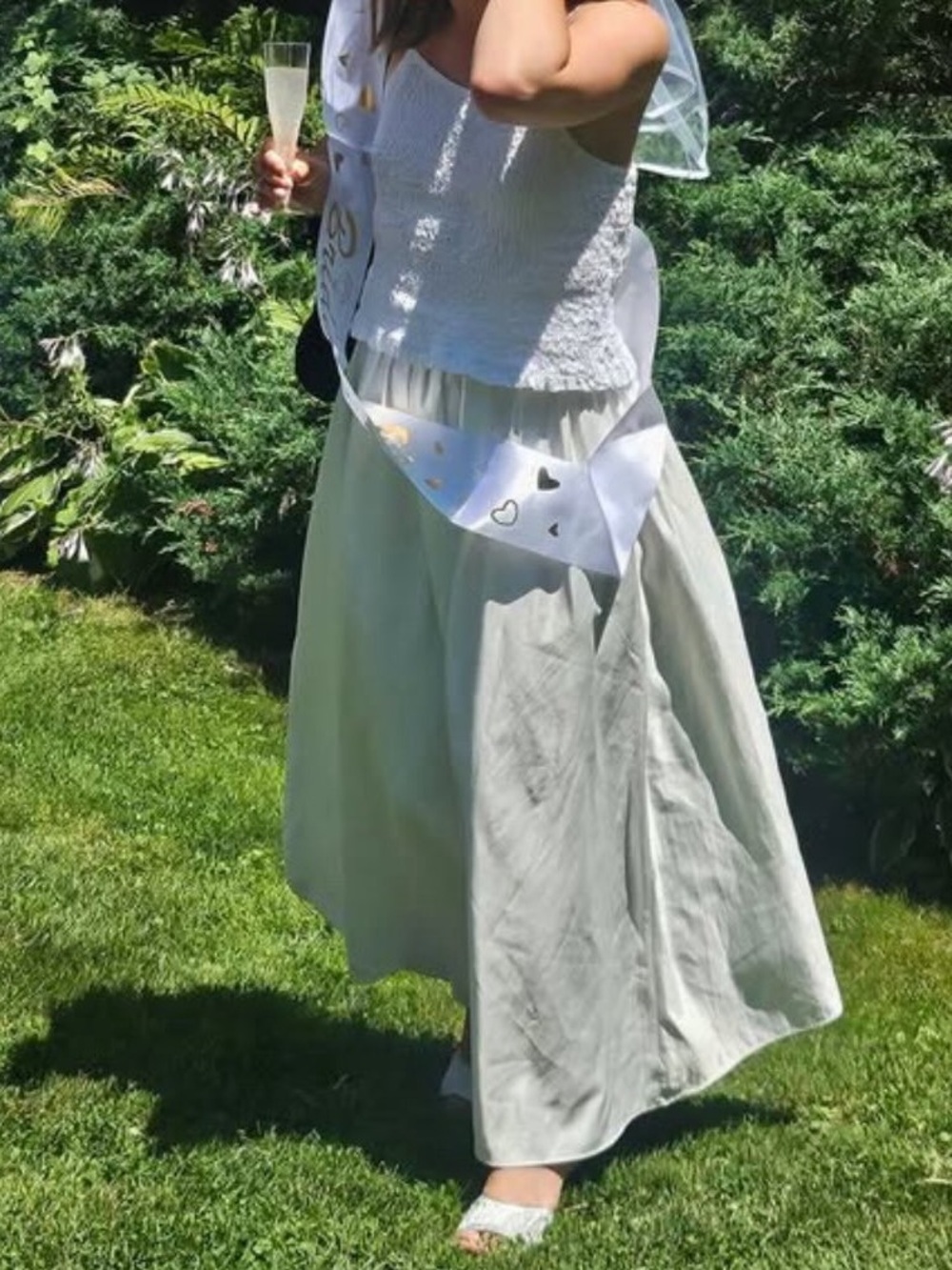 WHITE MAXI SKIRT 🤍